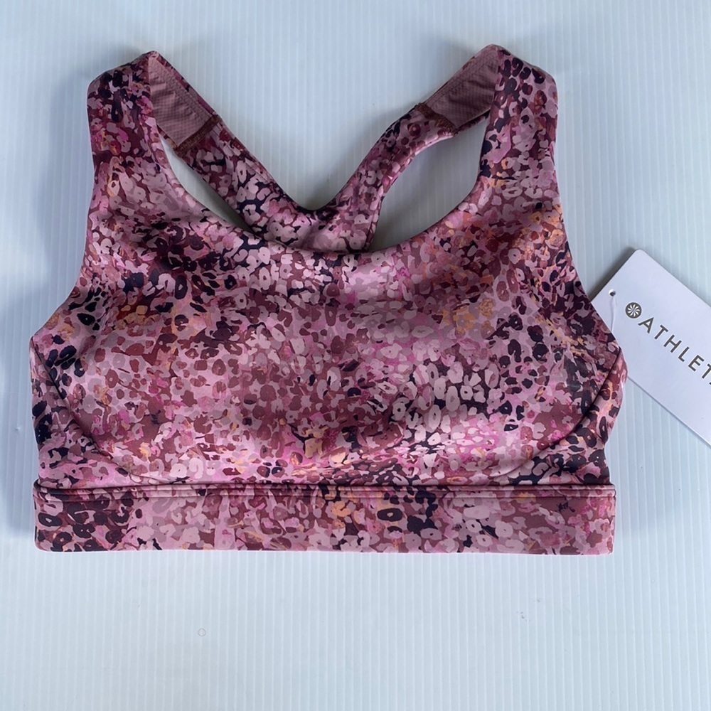 Athleta Ultimate Printed Bra D-DD+ NWT